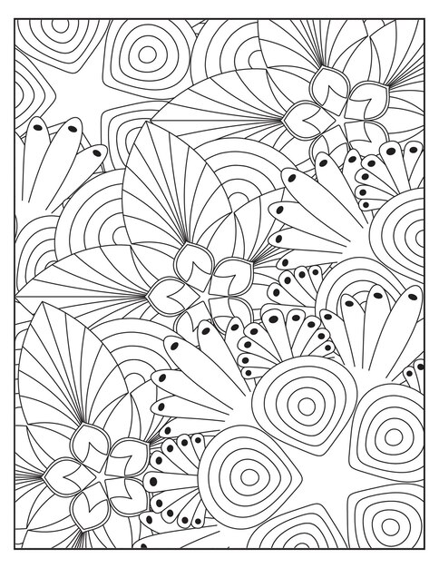 Design de padrão de coloração de flores