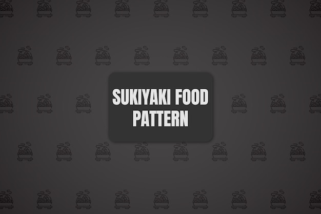 Vetor design de padrão de comida asiática