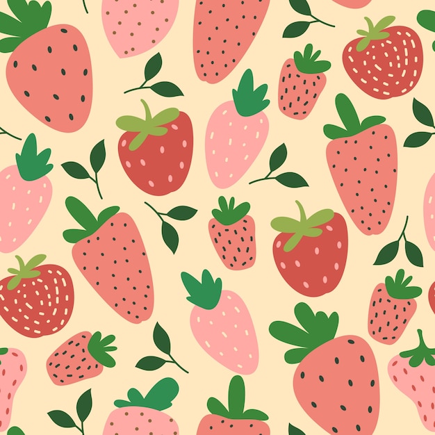 Design de padrão de verão desenhado à mão