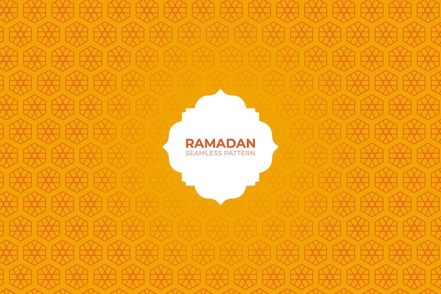 Design de padrão sem costura com tema do ramadã
