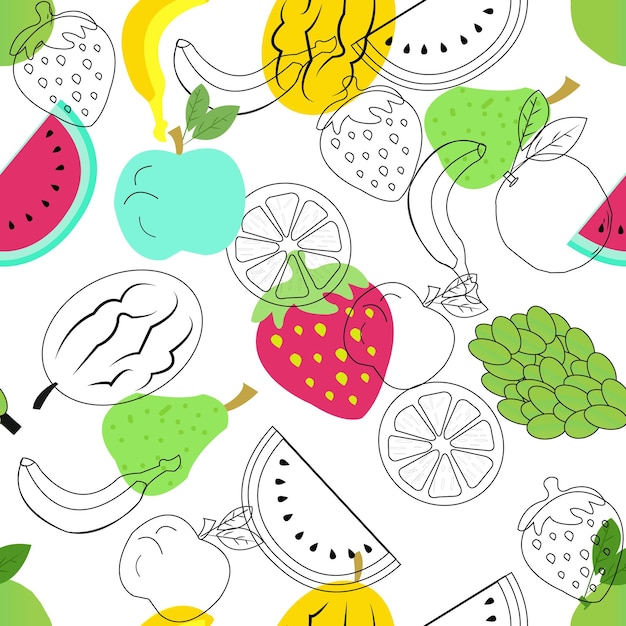 design de padrão sem emenda de vetor de verão