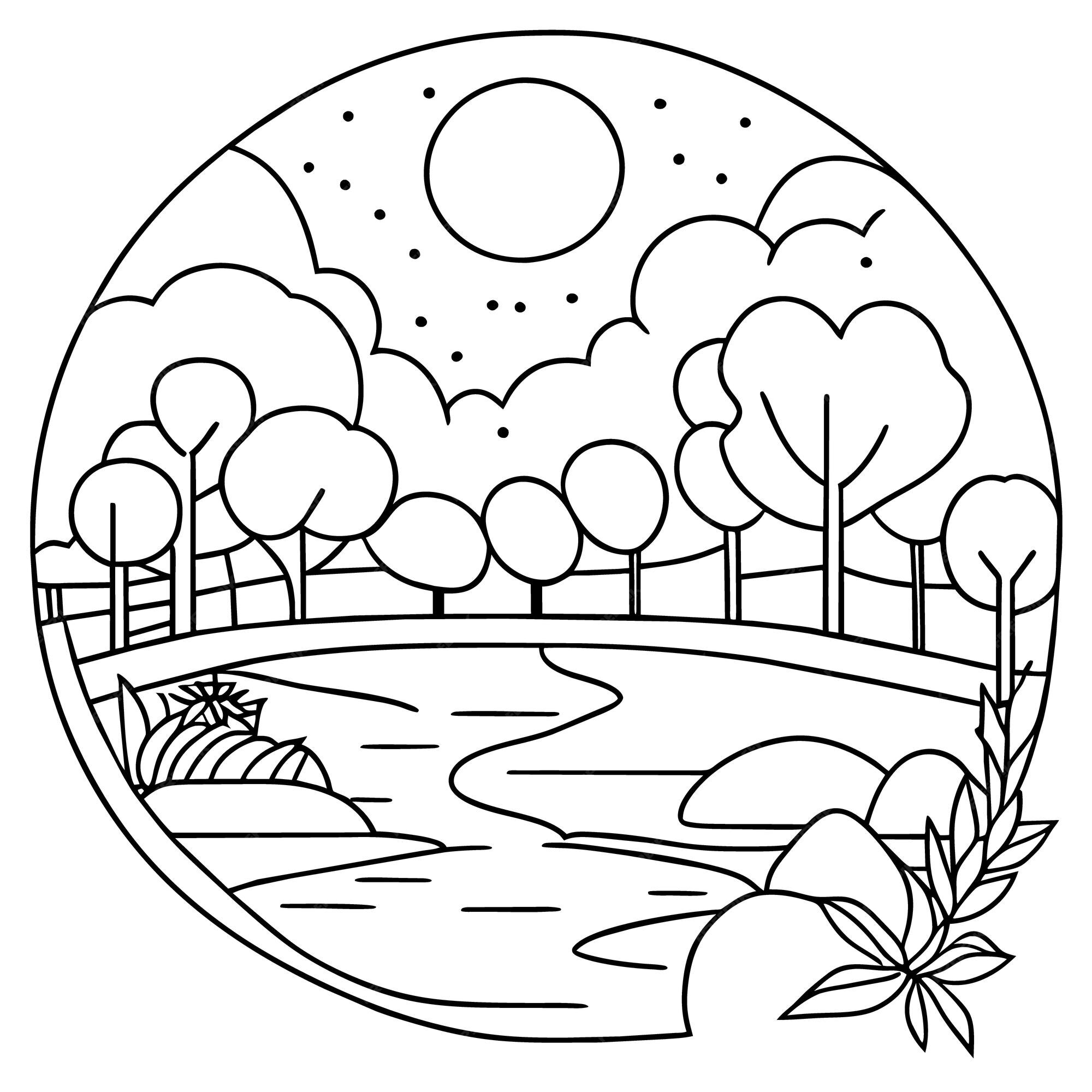 Kawaii da Natureza para colorir - Desenhos Imprimir