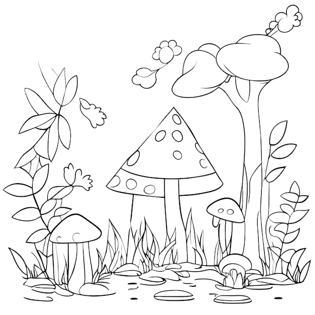 Kawaii da Natureza para colorir e imprimir