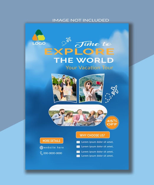 Design de panfletos de viagem