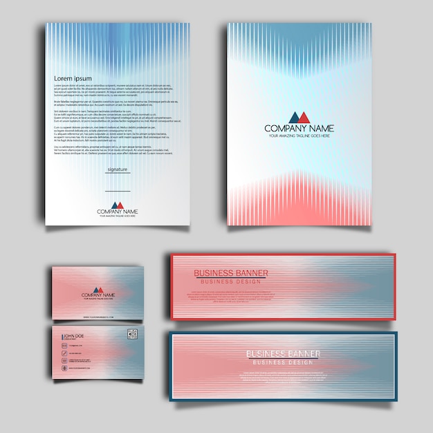 Design de papelaria empresarial