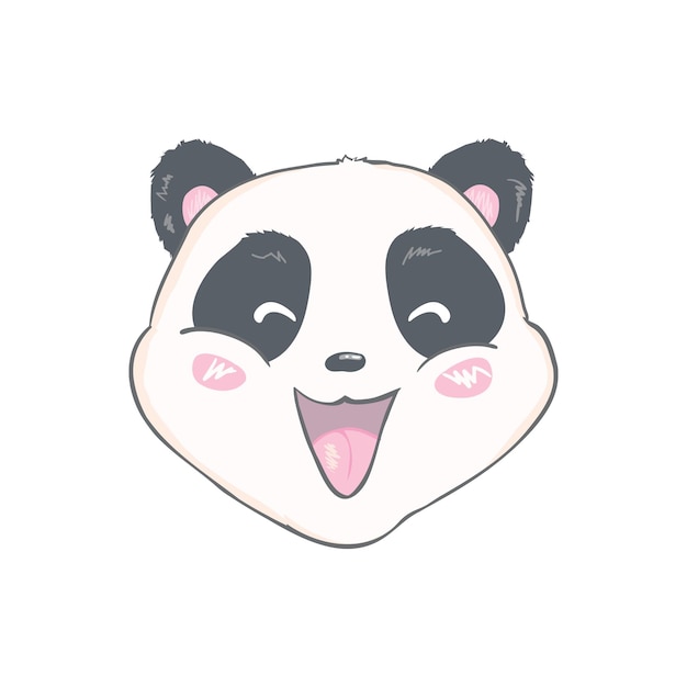 Design de personagem panda fofo