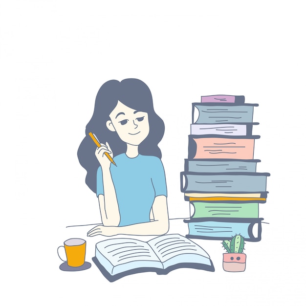 design de personagens de menina de vetor