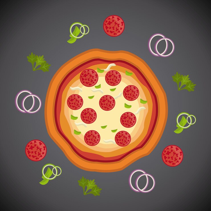 Vetor design de pizza.