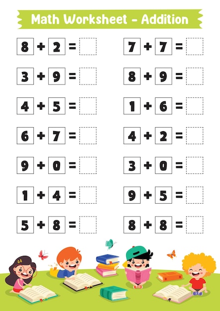 Jogos De Matemática Com Imagens Para Crianças. Planilha Educacional.  Ilustração do Vetor - Ilustração de laser, homework: 193048705