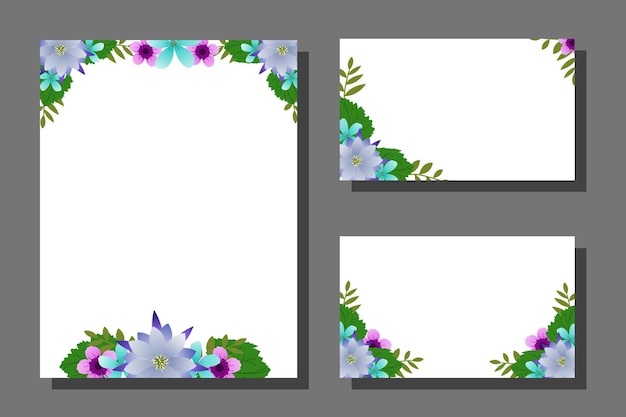 Design de plano de fundo de convite de casamento plano