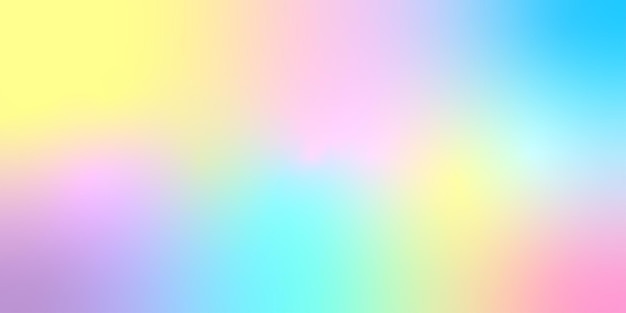 Design de plano de fundo de holograma em cor pastel abstrato horizontal