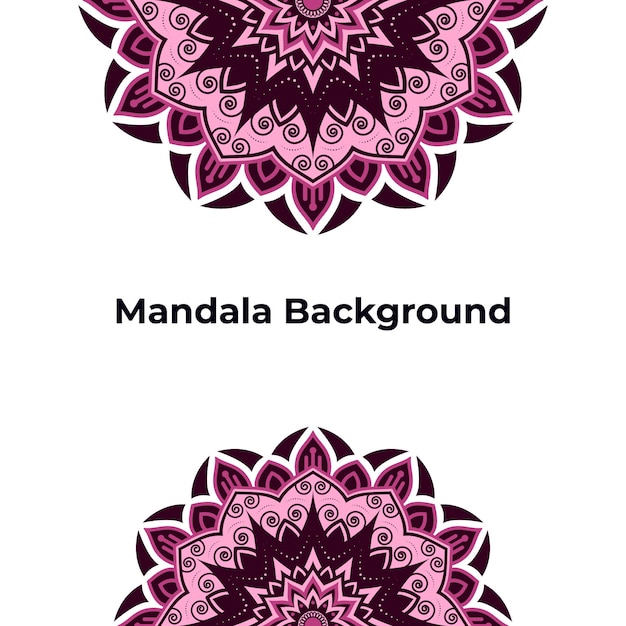 Vetor design de plano de fundo de mandala digital