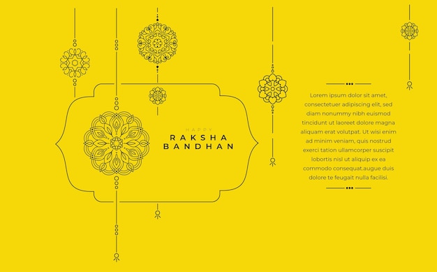 Design de plano de fundo do cartão feliz raksha bandhan