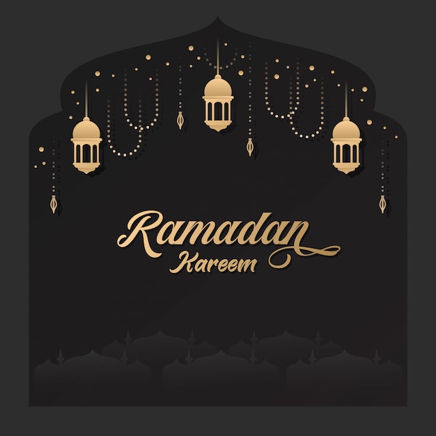 Design de plano de fundo ramadhan kareem