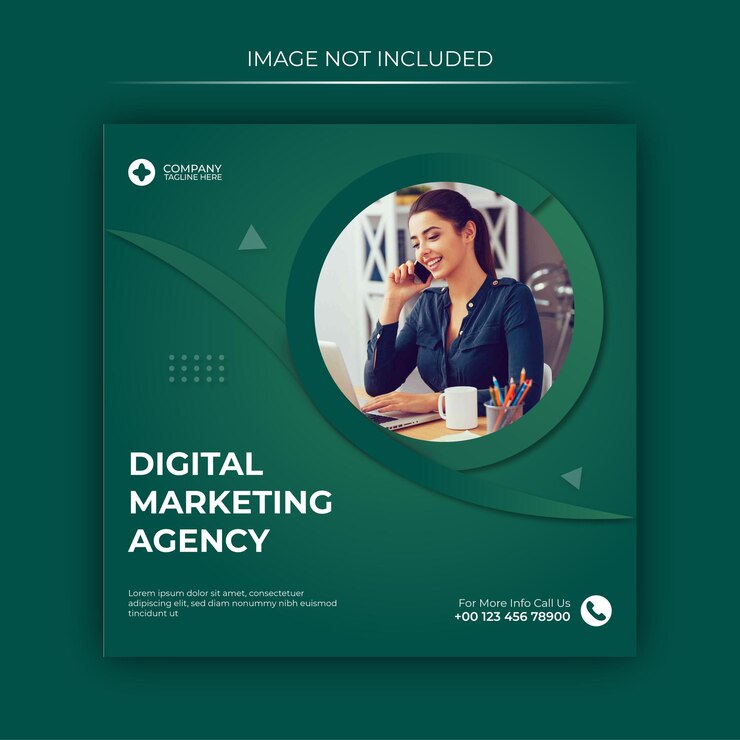 Design de postagem de agência de marketing digital
