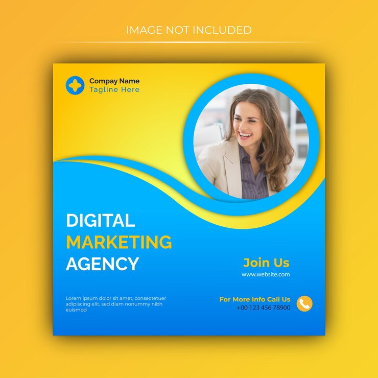 Design de postagem de agência de marketing digital