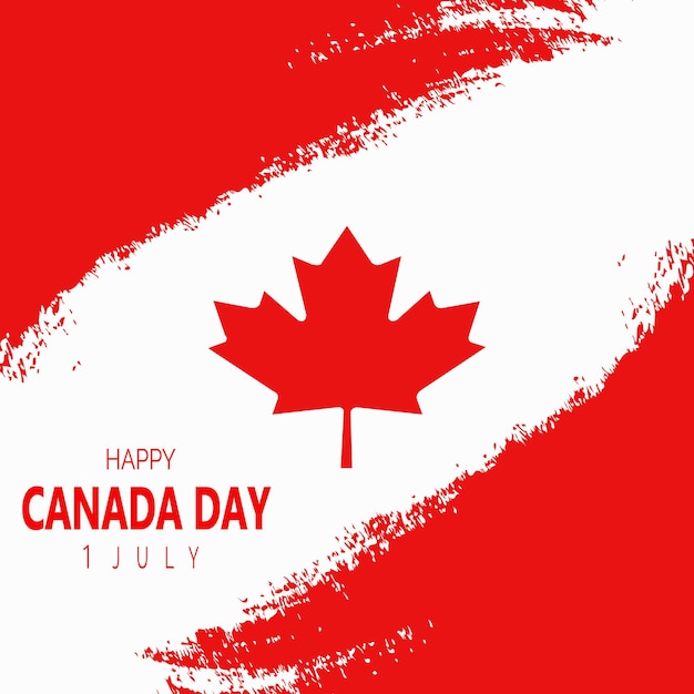 Design de postagem de mídia social do dia do Canadá