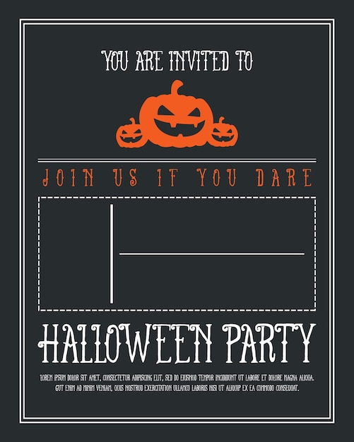 Design de poster de halloween