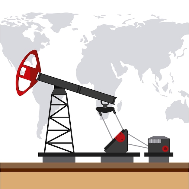 Design de preços do petróleo, ilustração de vetor eps10 gráfico