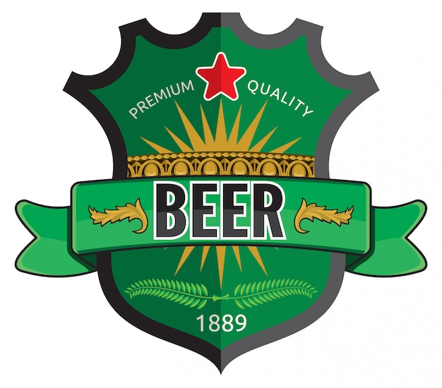 Design de rótulo de cerveja