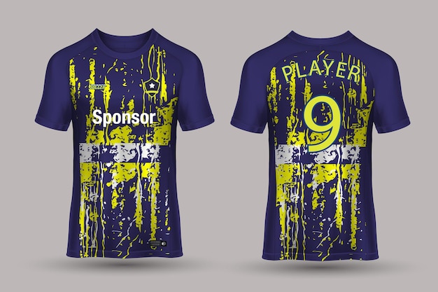 Vetor design de sublimação de camisa esports