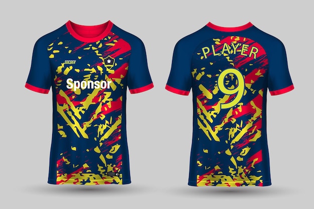 Vetor design de sublimação de camisa esports