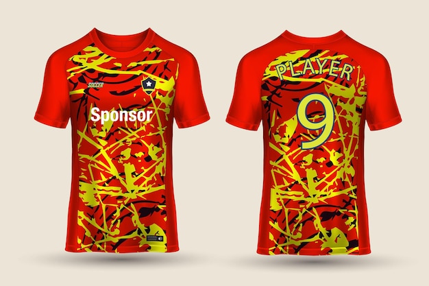 Vetor design de sublimação de camisa esports