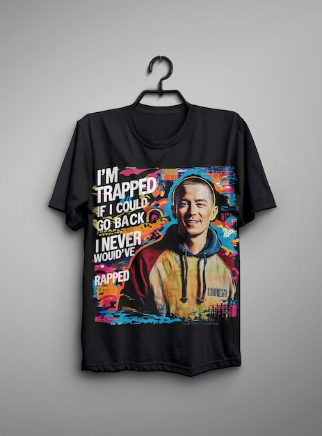 design de t-shirt moderno e de moda
