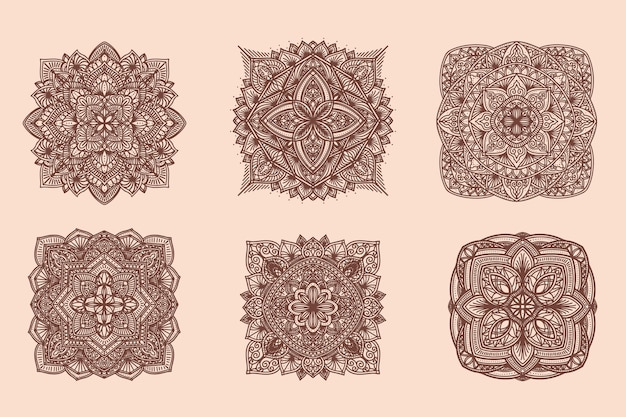 Design de tatuagem de mandala para decoração