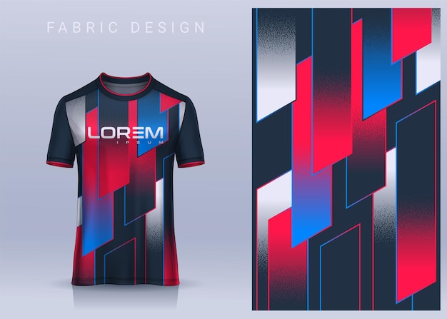 Design de tecido têxtil para camiseta esportiva maquete de camisa de futebol para clube de futebol