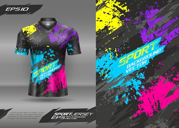 Design de textura abstrata de camisa esportiva para jogos de corrida de futebol de sublimação ciclismo motocross