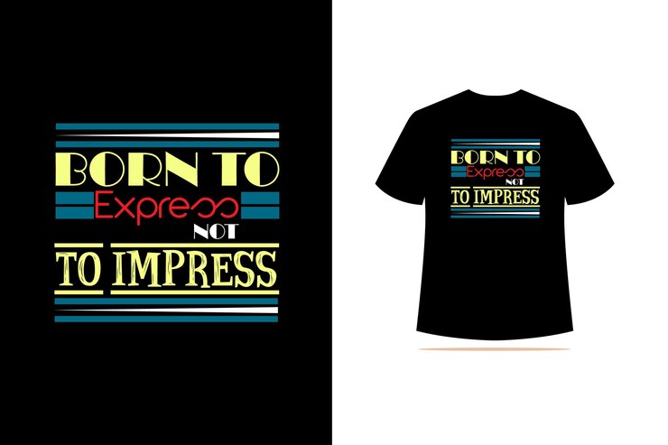 Vetor design de tipografia motivacional para modelo de vetor de camiseta