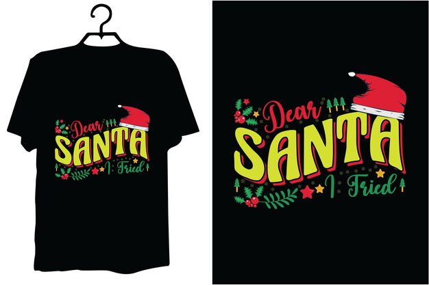 Vetor design de tshirt de natal