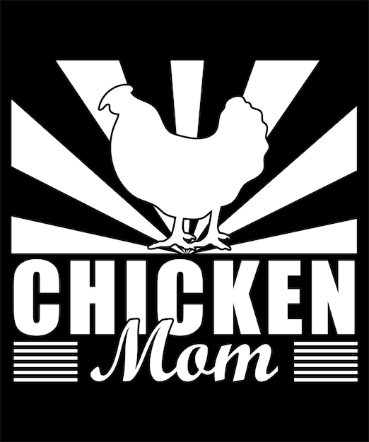 Design de tshirt mãe de galinha