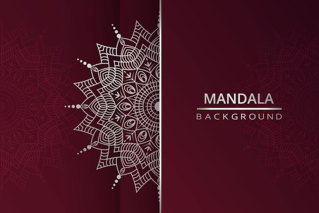 Design de vetor de fundo de mandala