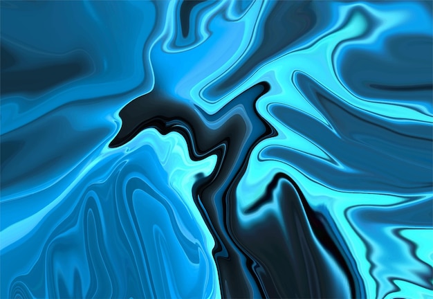 Design de vetor de fundo líquido de cor azul claro moderno abstrato