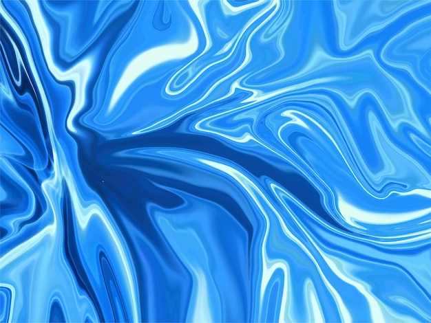 Design de vetor de fundo líquido de cor azul moderno abstrato