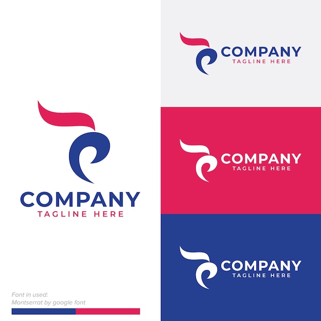 Design de vetor de logotipo de ícone de águia de águia simples e limpo