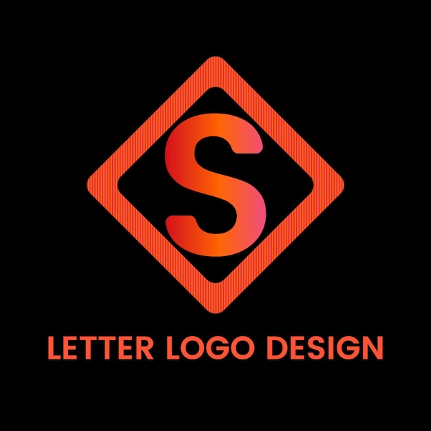 Vetor design de vetor de logotipo de identidade de carta comercial vetorial