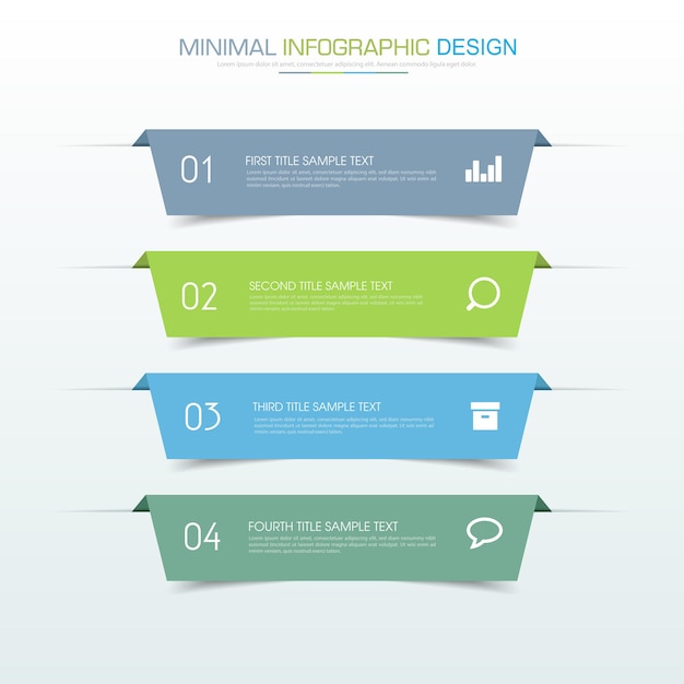 Design de vetor de modelo de infográfico de negócios