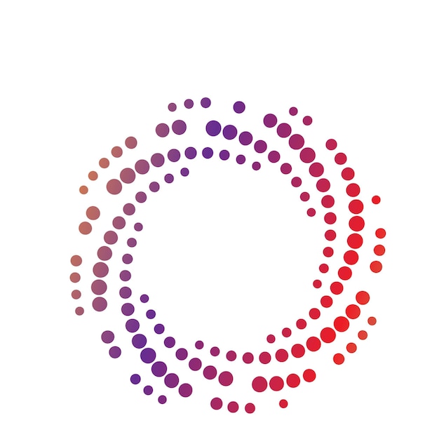 Design de vetor de modelo de logotipo de círculo