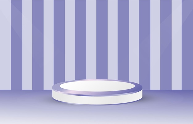 Design de vetor de pódio em forma de círculo geométrico de textura de pódio roxo de fundo roxo para vitrines de produtos e modelos modernos de maquetes de publicidade