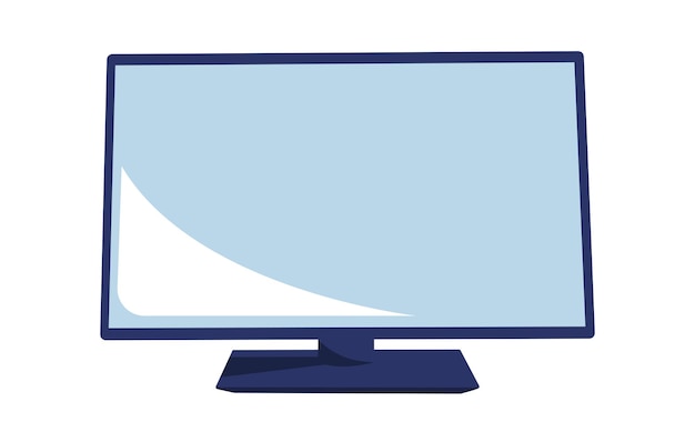 Design de vetor plano de televisão
