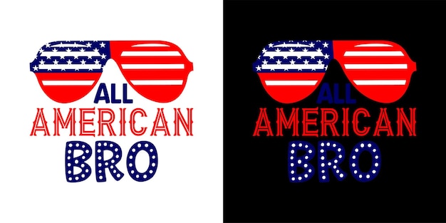 Vetor design de vetores all american bro