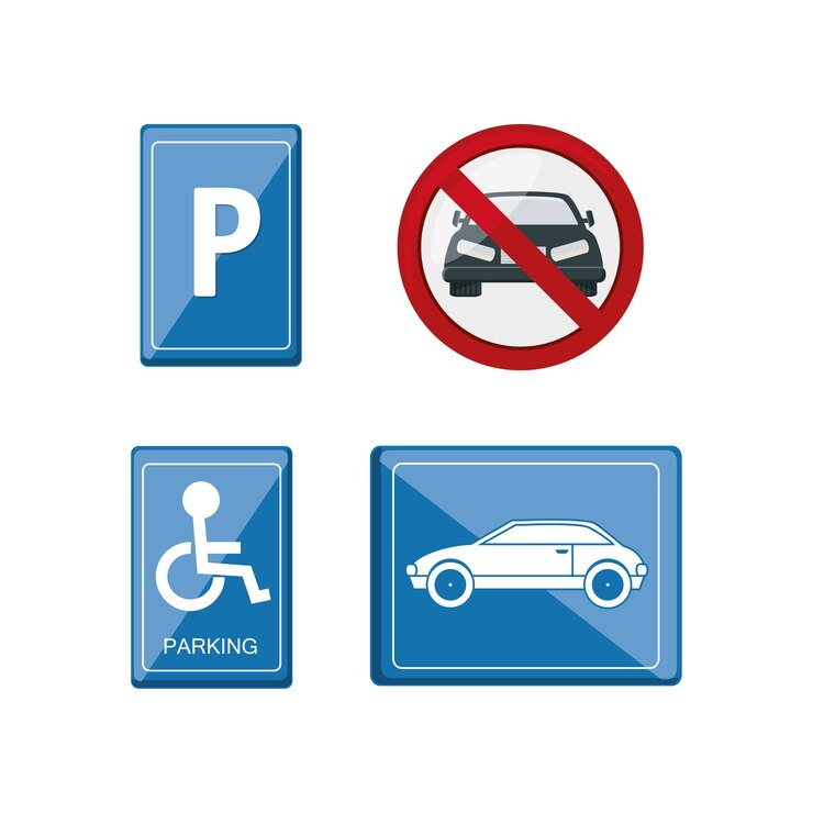 Vetor design de zona de estacionamento