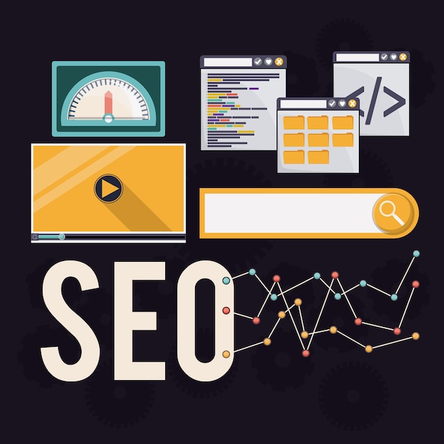 Vetor design digital seo