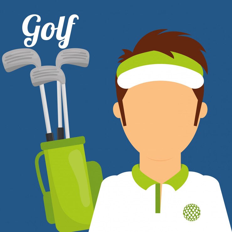 Vetor design do clube de golfe