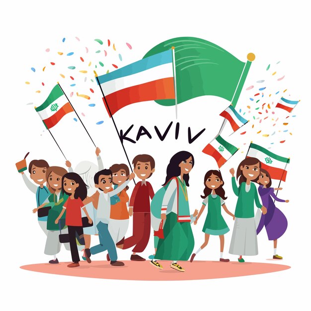 Vetor design do dia nacional do kuwait