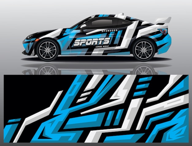 design do envoltório do decalque do carro