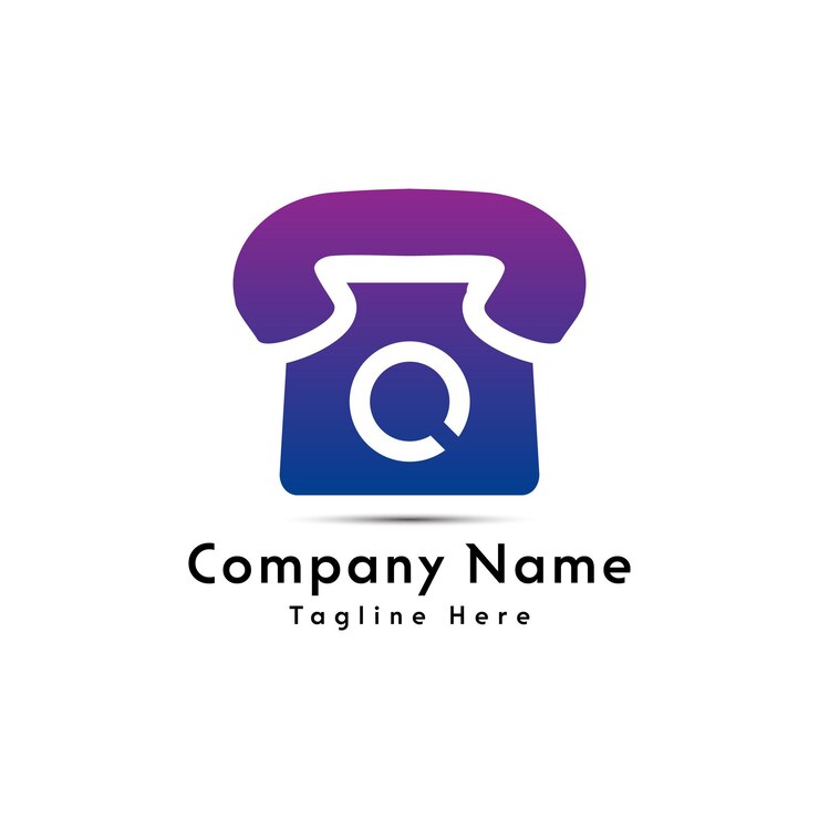 Vetor design do ícone do logotipo do telefone